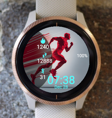 Garmin Watch Face - Go for a run