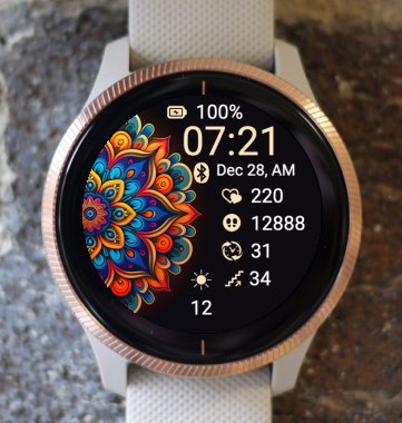 Garmin Watch Face - Mandala M19