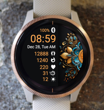 Garmin Watch Face - Mandala G29