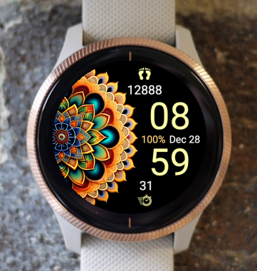 Garmin Watch Face - Mandala M4