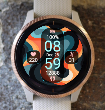 Garmin Watch Face - ECH Abstract A6