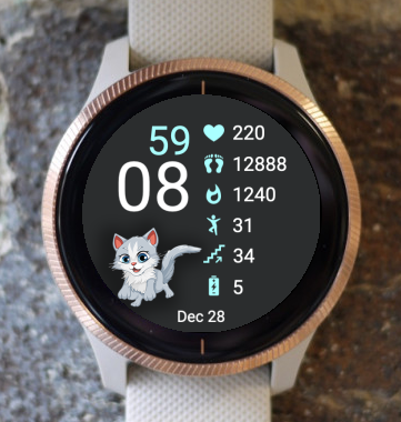 Garmin Watch Face - Cute Cat