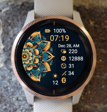 Garmin Watch Face - Mandala M39