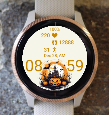 Garmin Watch Face - Halloween Scare H5