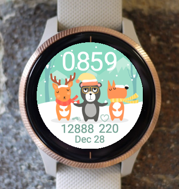 Garmin Watch Face - Winter Animals