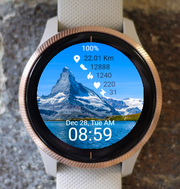 Garmin Watch Face - Mountain 09