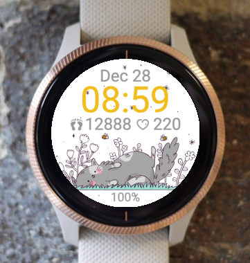 Garmin Watch Face - Honey Cat