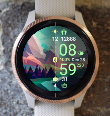 Garmin Watch Face - In The Mountains A19