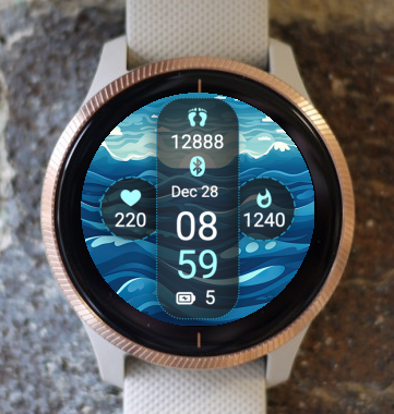 Garmin Watch Face - Ocean O1