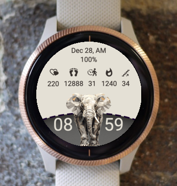 Garmin Watch Face - Elephant 011