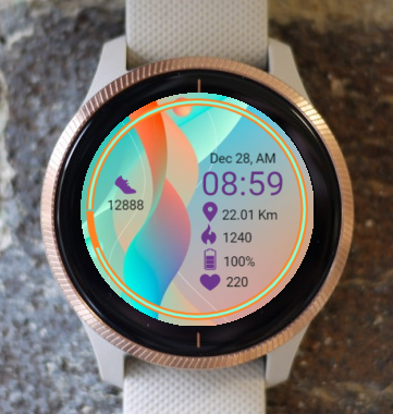 Garmin Watch Face - Joy Wave