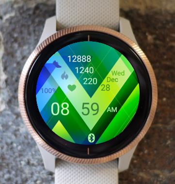 Garmin Watch Face - Green Triangle