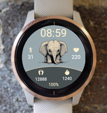 Garmin Watch Face - Elephant 006