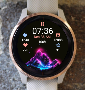 Garmin Watch Face - Magical Mountains B