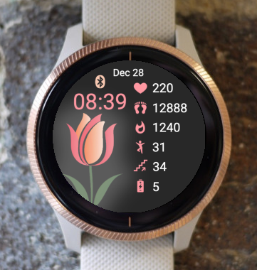 Garmin Watch Face - One Tulip