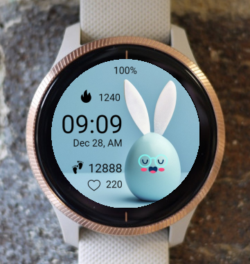 Garmin Watch Face - Easter bunny