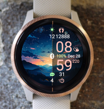 Garmin Watch Face - In The Mountains A25