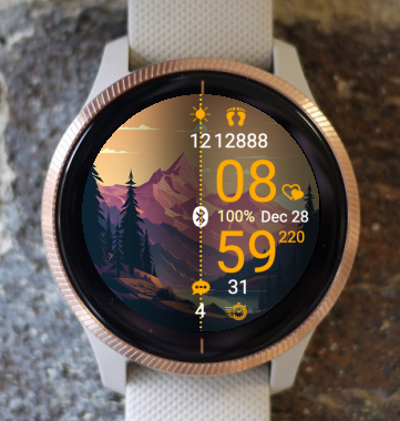 Garmin Watch Face - In The Mountains A14