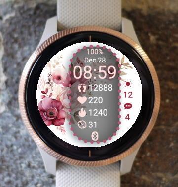 Garmin Watch Face - Roses