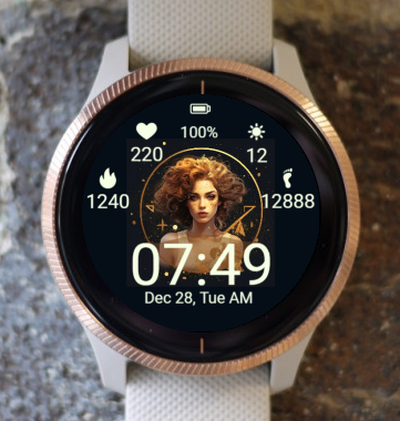 Garmin Watch Face - Virgo Zodiac Garmin Sport