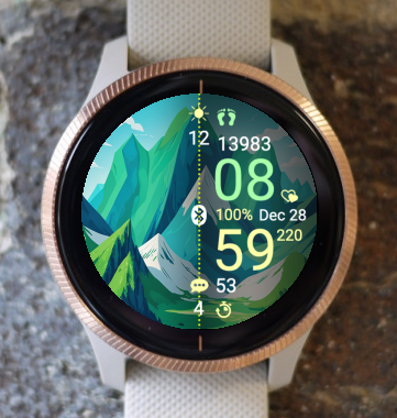 Garmin Watch Face - In The Mountains A10