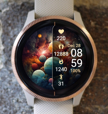 Garmin Watch Face - Planets