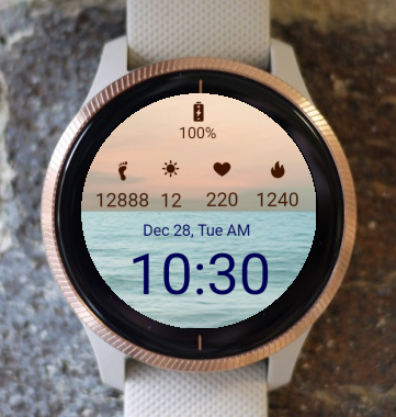 Garmin Watch Face - Sunrise Ocean