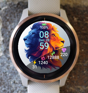 Garmin Watch Face - Lion S06