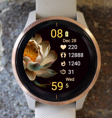 Garmin Watch Face - Night Flower