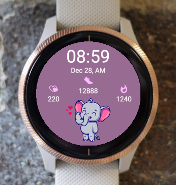 Garmin Watch Face - Elephant 005