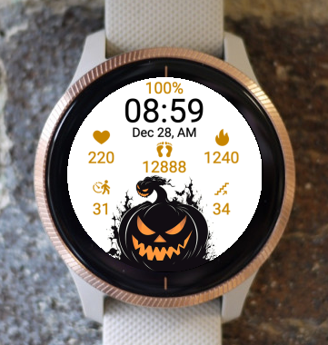 Garmin Watch Face - Halloween Scare H2