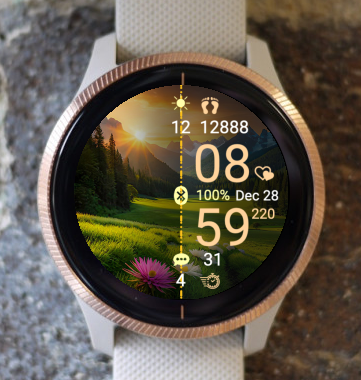 Garmin Watch Face - In The Mountains A17