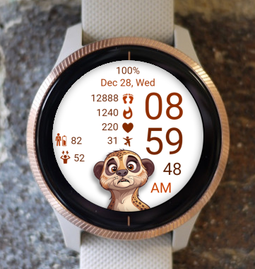 Garmin Watch Face - Cute Meerkat