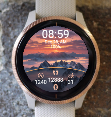 Garmin Watch Face - Mountains A10