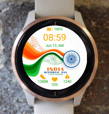 Garmin Watch Face - India Republic wave