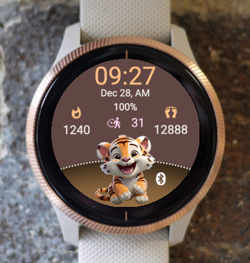 Garmin Watch Face - Tiger