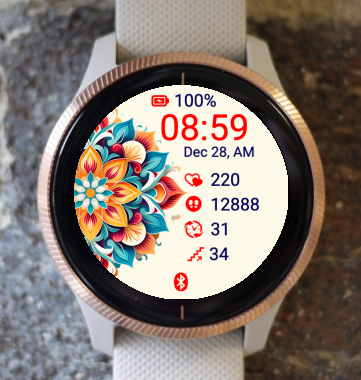 Garmin Watch Face - Mandala M6