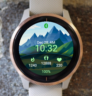 Garmin Watch Face - Mountains A17