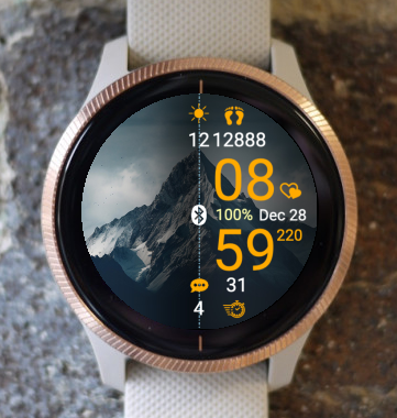 Garmin Watch Face - In The Mountains A24