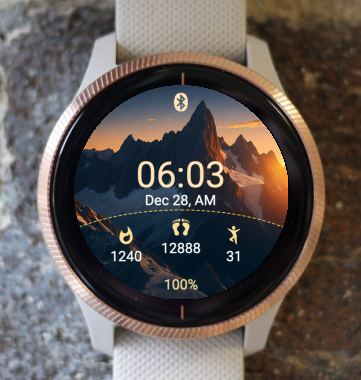 Garmin Watch Face - Mountains A13