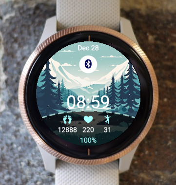 Garmin Watch Face - In The Mountains A2