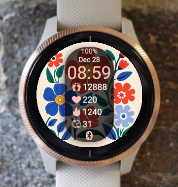 Garmin Watch Face - Spring S07