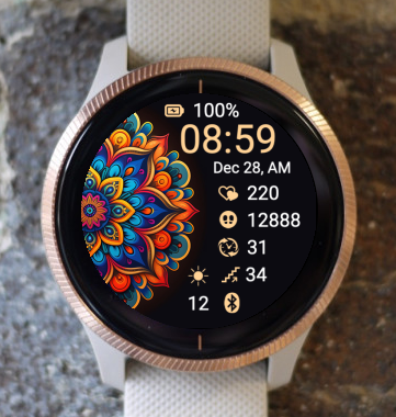 Garmin Watch Face - Mandala M29