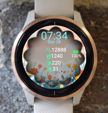 Garmin Watch Face - Happy Spring!