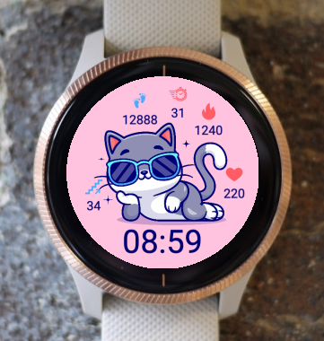 Garmin Watch Face - Cute Cat