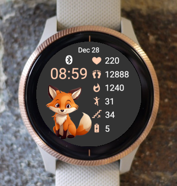 Garmin Watch Face - Cute Animal Fox