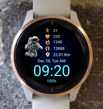 Garmin Watch Face - Space X4