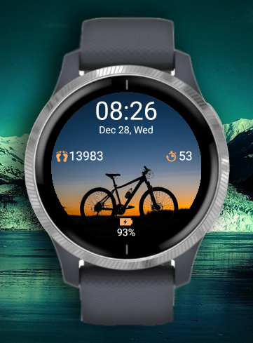 Sunset cycling