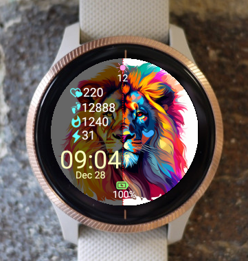 Garmin Watch Face - Lion S04