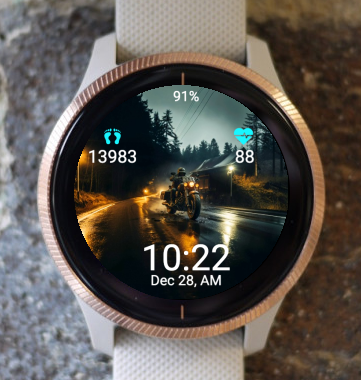 Garmin Watch Face - Winter Ride